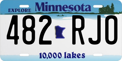 MN license plate 482RJO