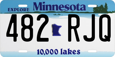 MN license plate 482RJQ