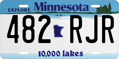 MN license plate 482RJR