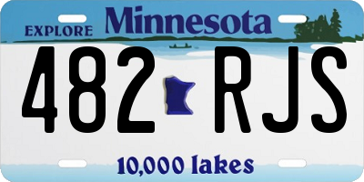 MN license plate 482RJS