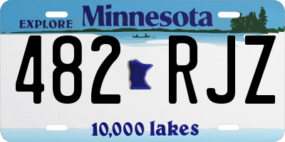 MN license plate 482RJZ