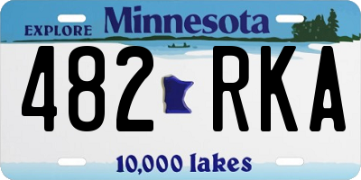 MN license plate 482RKA