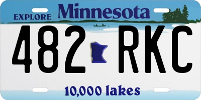 MN license plate 482RKC