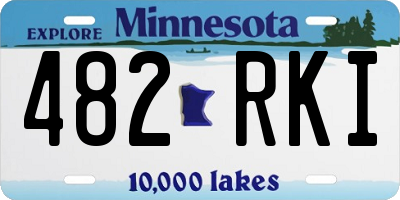 MN license plate 482RKI