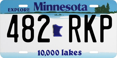 MN license plate 482RKP