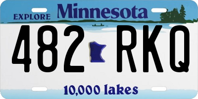 MN license plate 482RKQ