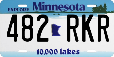 MN license plate 482RKR