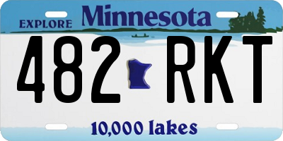 MN license plate 482RKT