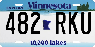 MN license plate 482RKU