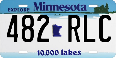 MN license plate 482RLC