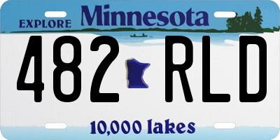 MN license plate 482RLD