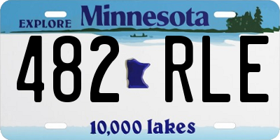 MN license plate 482RLE