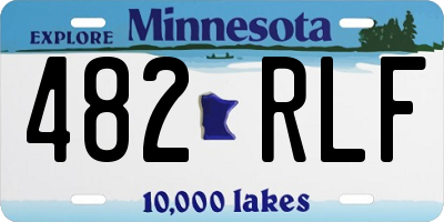 MN license plate 482RLF