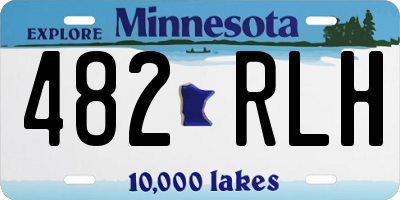 MN license plate 482RLH