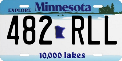 MN license plate 482RLL