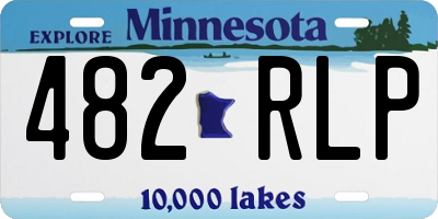 MN license plate 482RLP