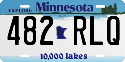 MN license plate 482RLQ