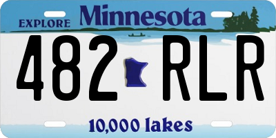 MN license plate 482RLR