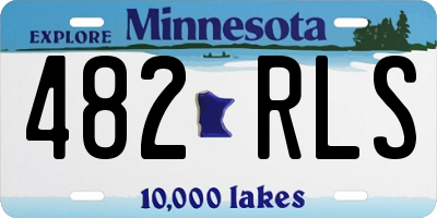 MN license plate 482RLS