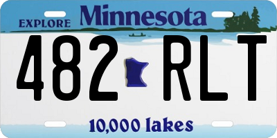 MN license plate 482RLT