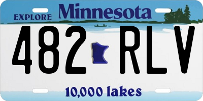 MN license plate 482RLV