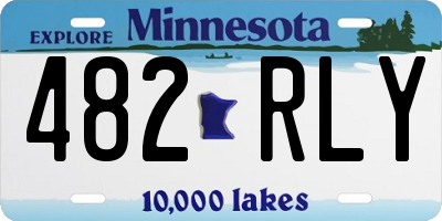 MN license plate 482RLY
