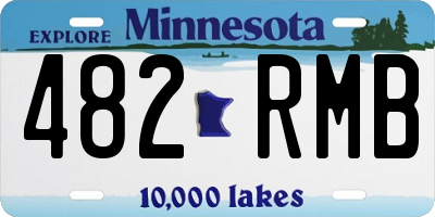 MN license plate 482RMB