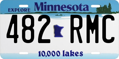 MN license plate 482RMC