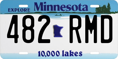 MN license plate 482RMD