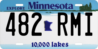 MN license plate 482RMI