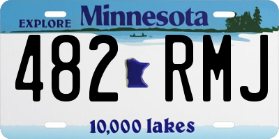 MN license plate 482RMJ