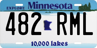 MN license plate 482RML