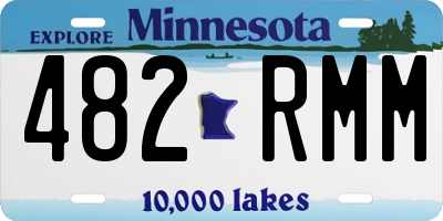 MN license plate 482RMM