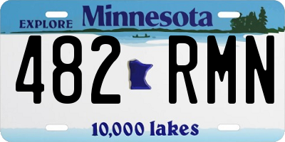 MN license plate 482RMN