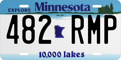 MN license plate 482RMP