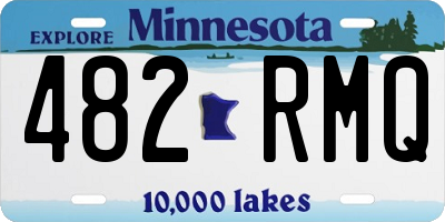 MN license plate 482RMQ