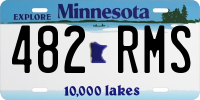 MN license plate 482RMS