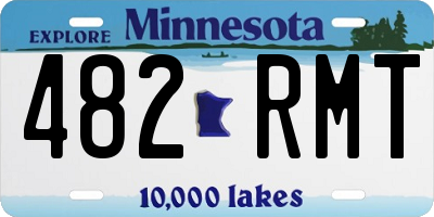 MN license plate 482RMT