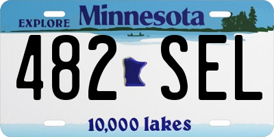 MN license plate 482SEL