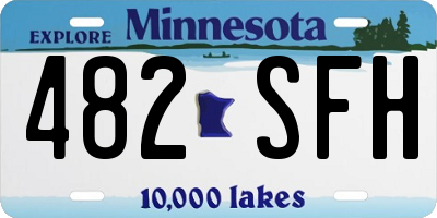 MN license plate 482SFH