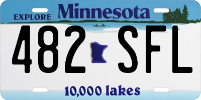MN license plate 482SFL