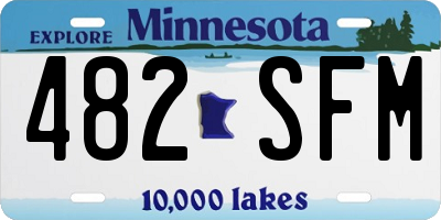 MN license plate 482SFM