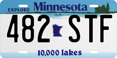 MN license plate 482STF