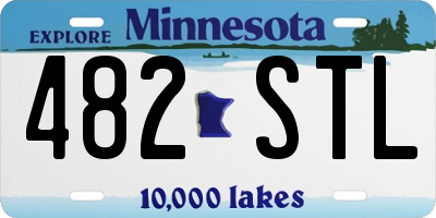 MN license plate 482STL