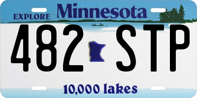 MN license plate 482STP