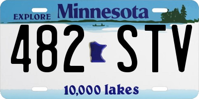 MN license plate 482STV