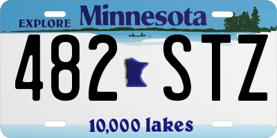 MN license plate 482STZ