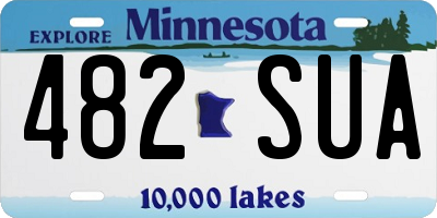 MN license plate 482SUA