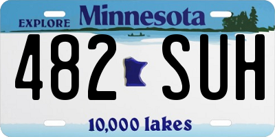 MN license plate 482SUH