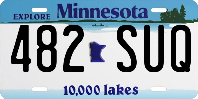 MN license plate 482SUQ
